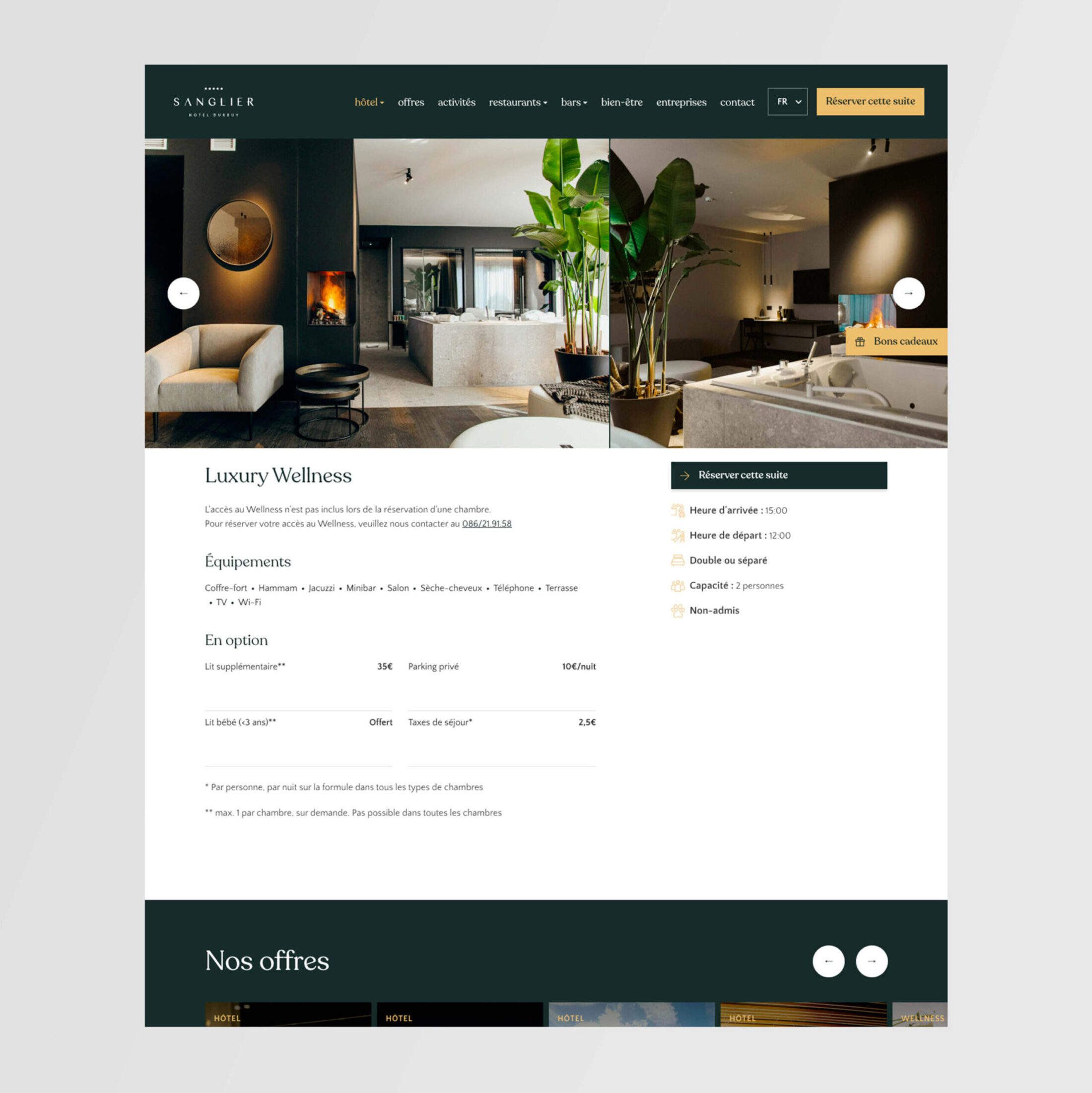 Website Hotel Sanglier