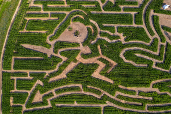 Le labyrinthe de Durbuy drône