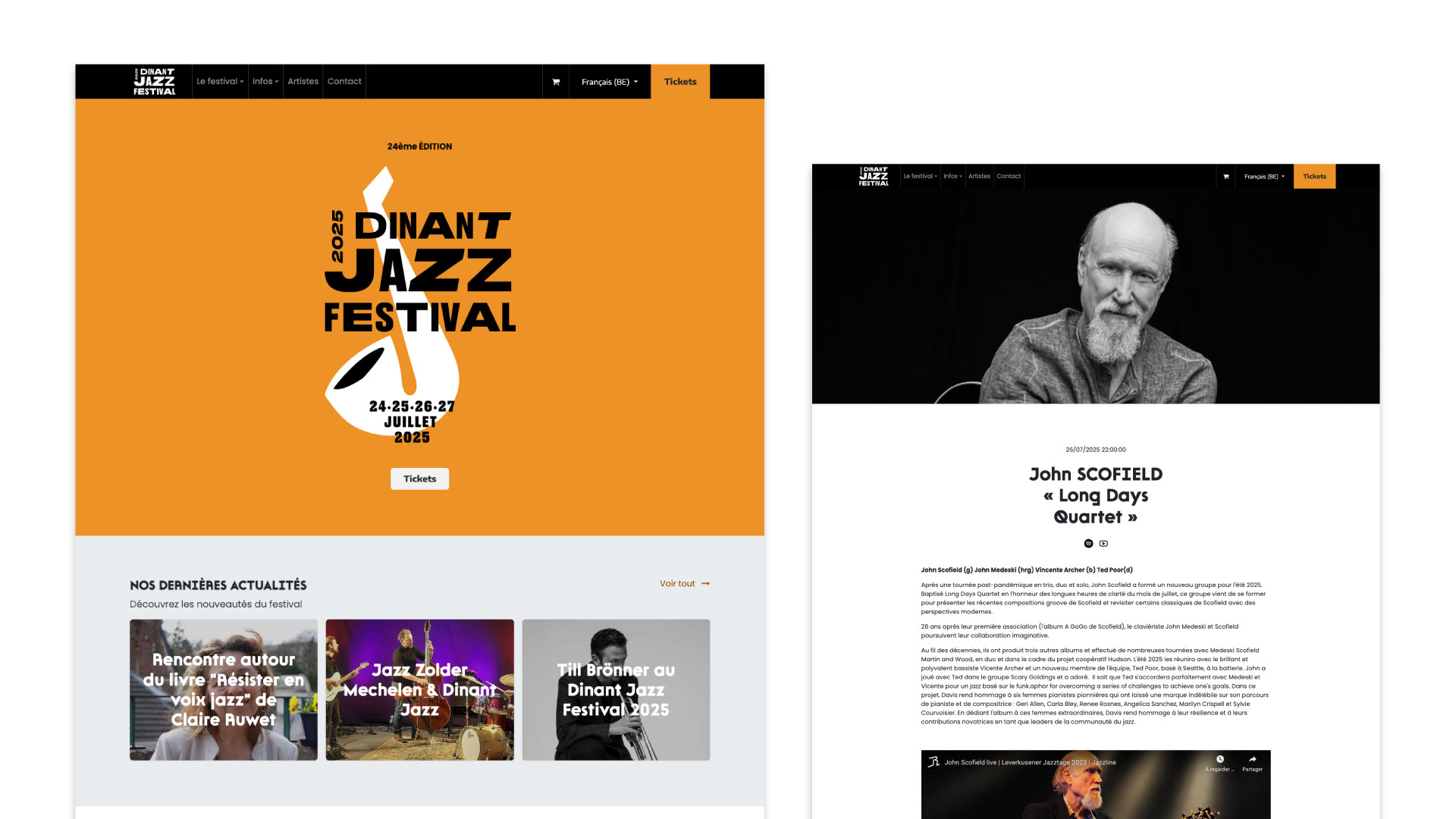 website dinant jazz festival